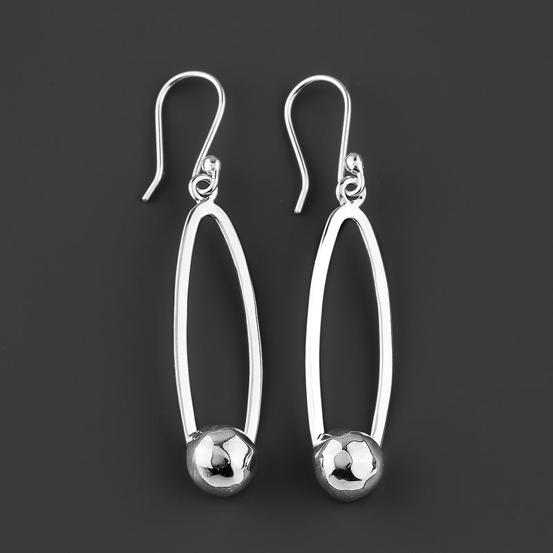 modern muse sterling silver drop earrings