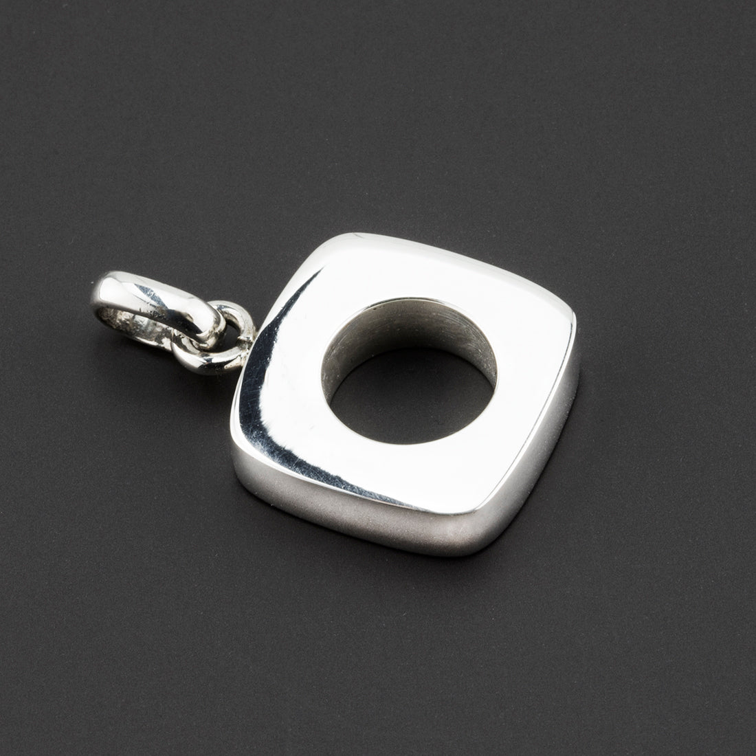 modern essence sterling silver pendant