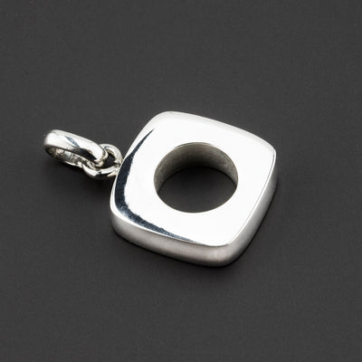 modern essence sterling silver pendant