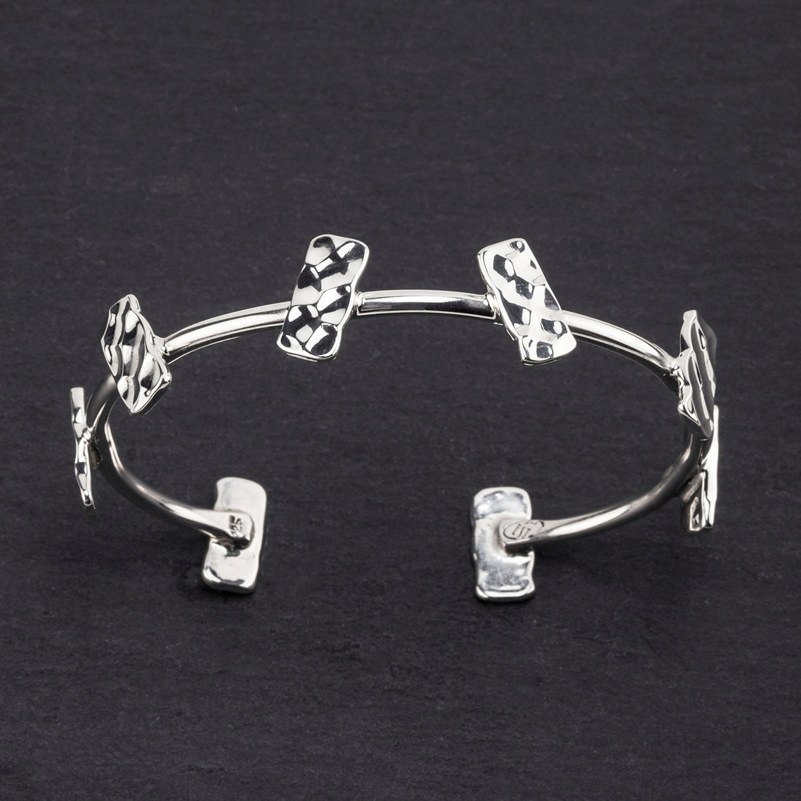 modern sterling silver cuff bracelet