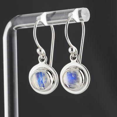 Sterling Silver Moonstone Dangle Earrings