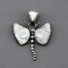 mother of pearl dragongly pendant