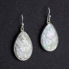 mother of pearl teardrop dangle earrings