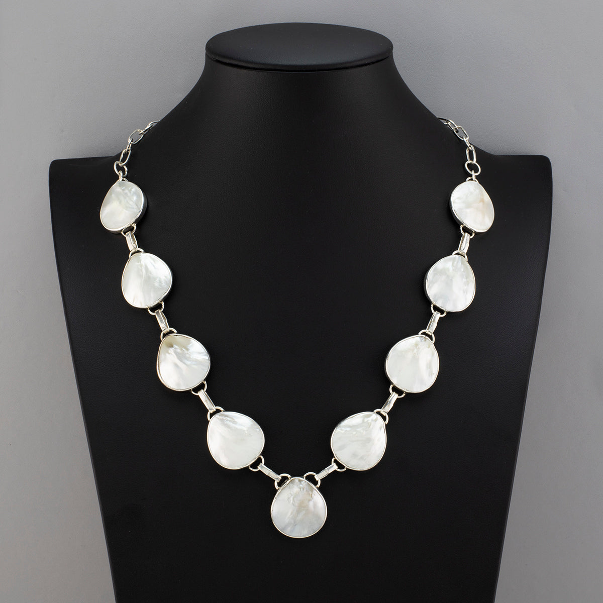 mother of pearl y drop necklace