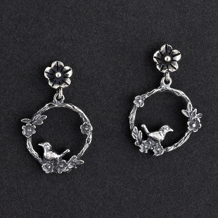 nature inspired drop earrings