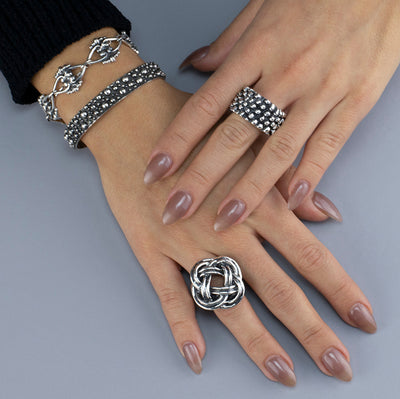 Lace of Love Taxco Silver Bracelet