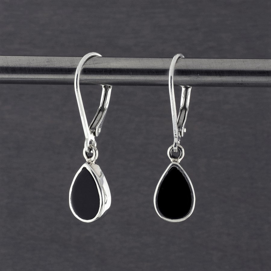 noir drops black onyx earrings