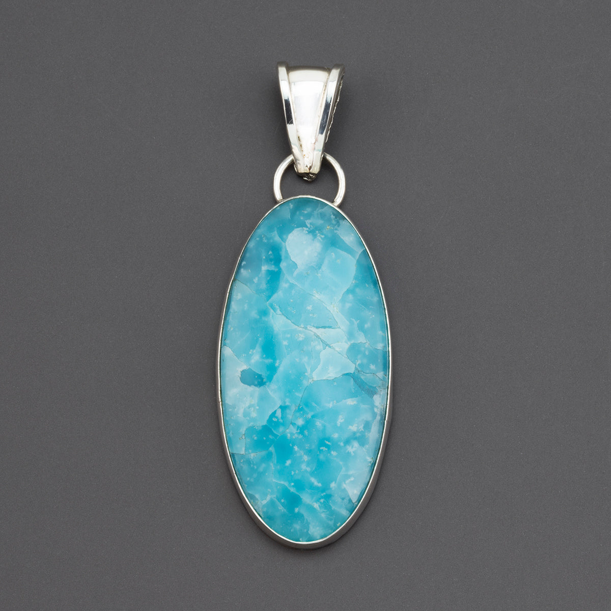 oceana blue large jasper pendant