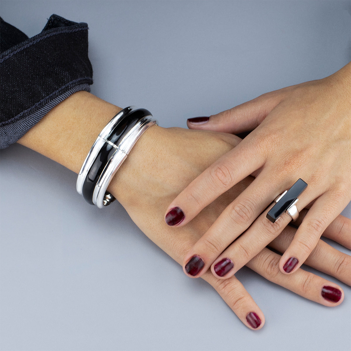 Jet Set Black Onyx Statement Ring