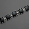 Sterling Silver and Black Onyx Bracelet