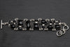 Large Sterling Silver and Black Onyx Bracelet