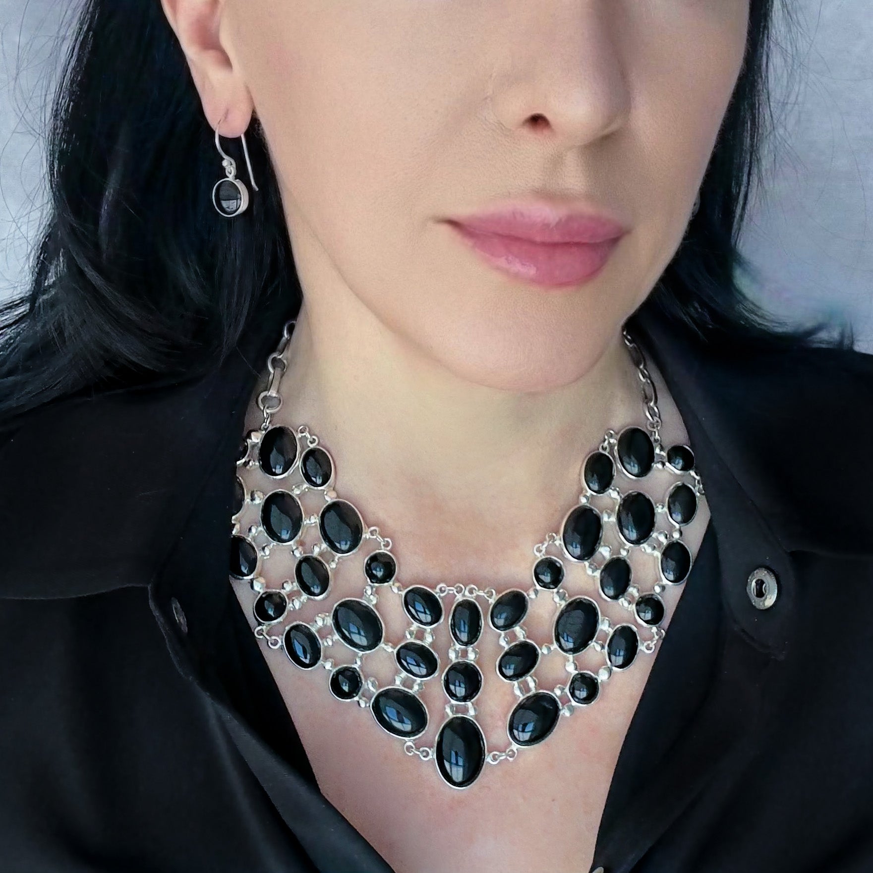 Blackout Onyx Statement Necklace