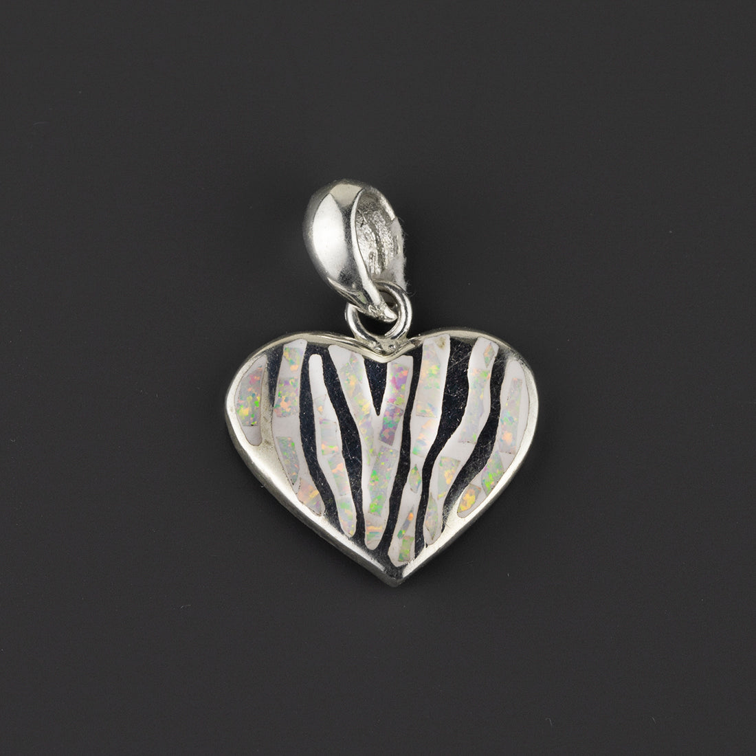 Electric Heart Opal Pendant