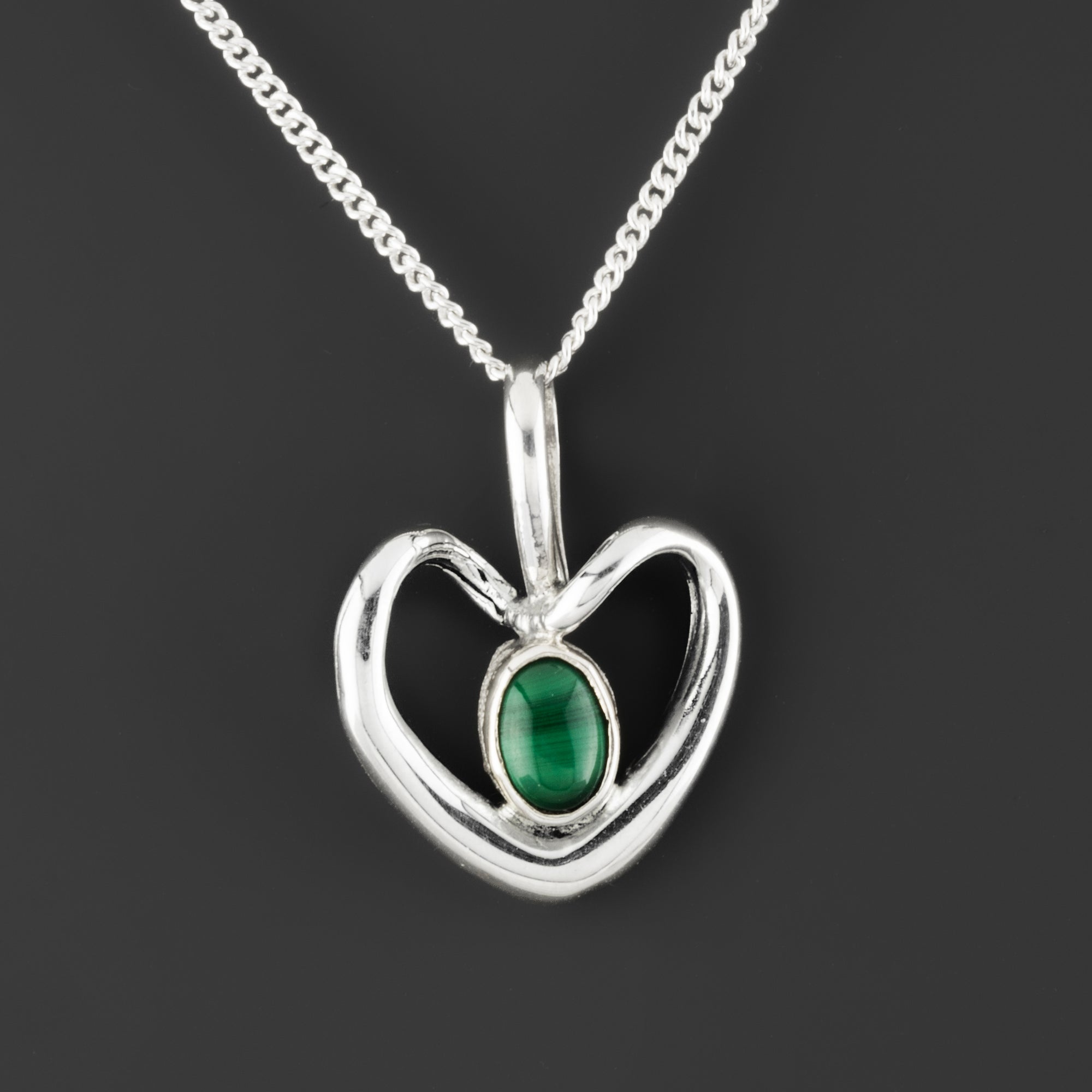 open heart pendant