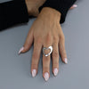 Sterling Silver Open Heart Ring