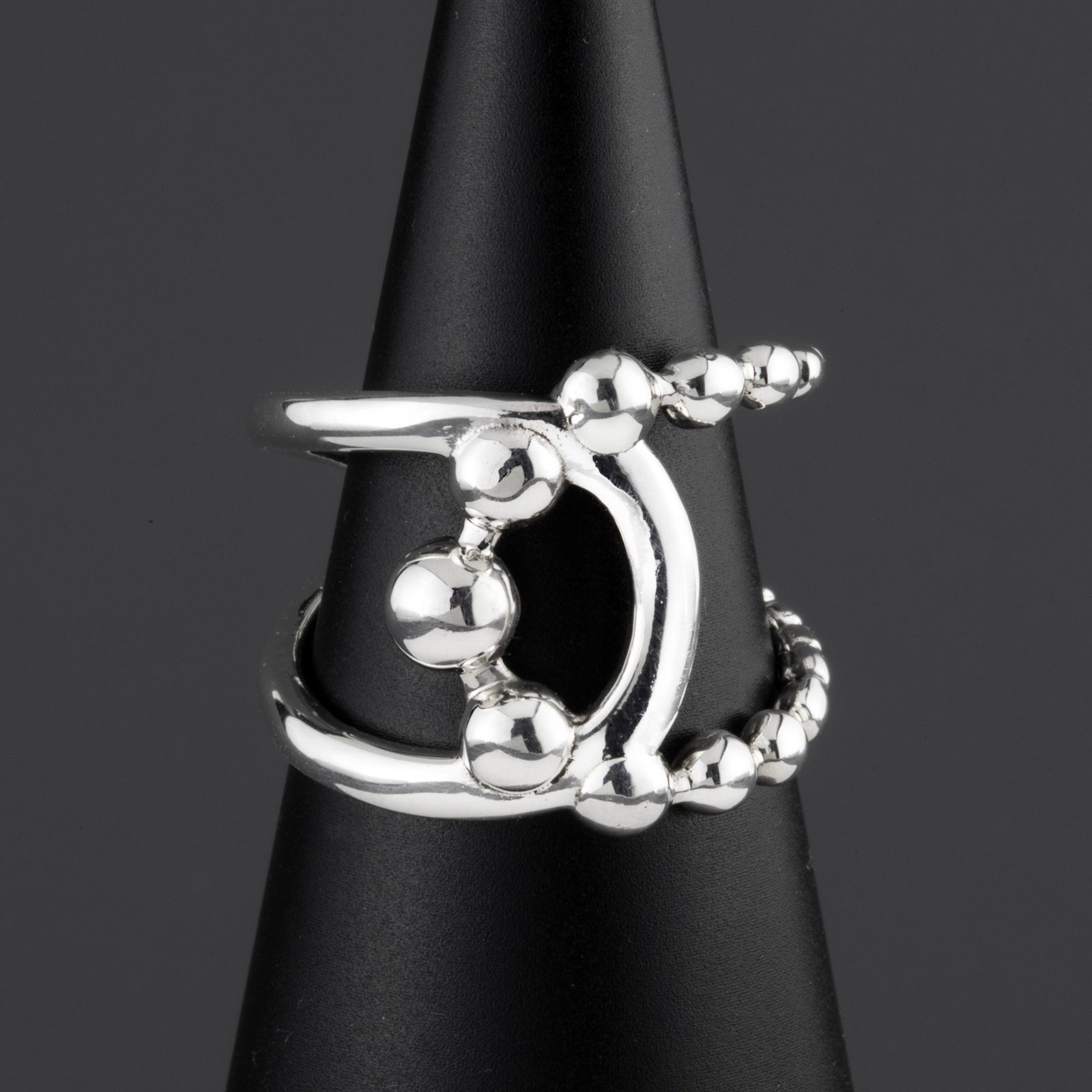 open loop sterling silver ring