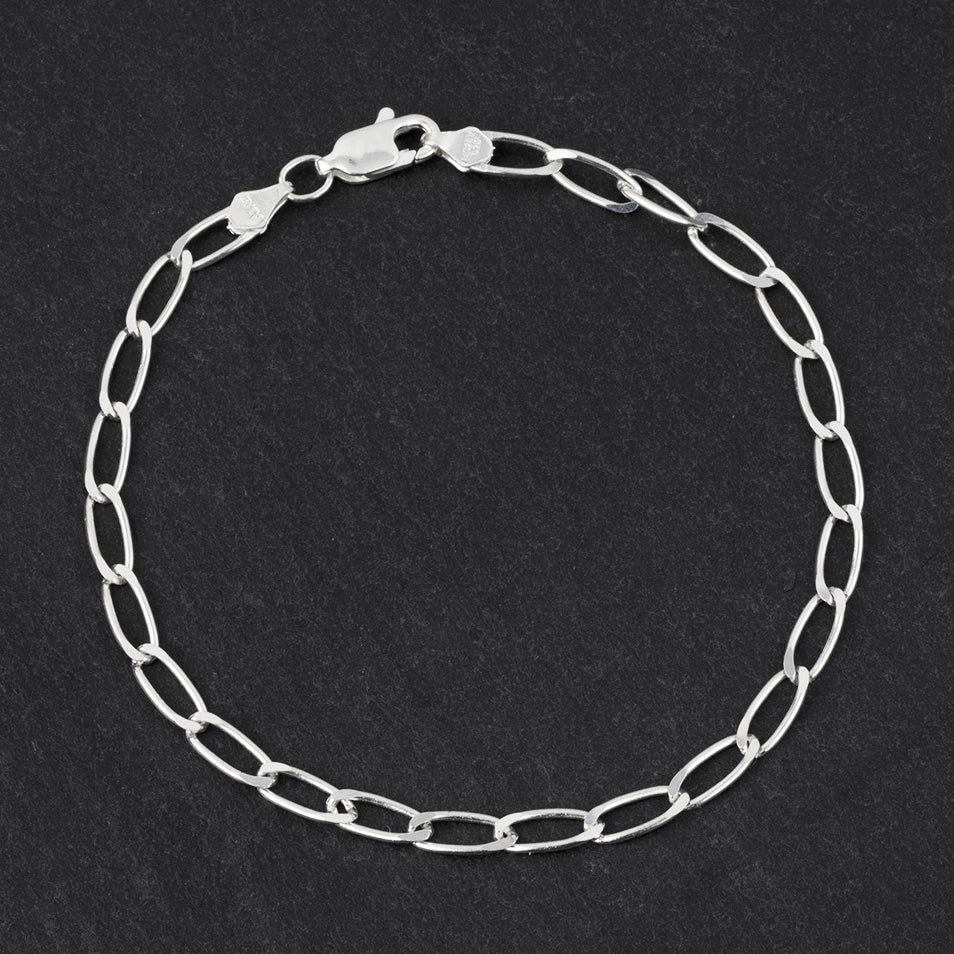 Dainty Sterling Silver Chain Bracelet