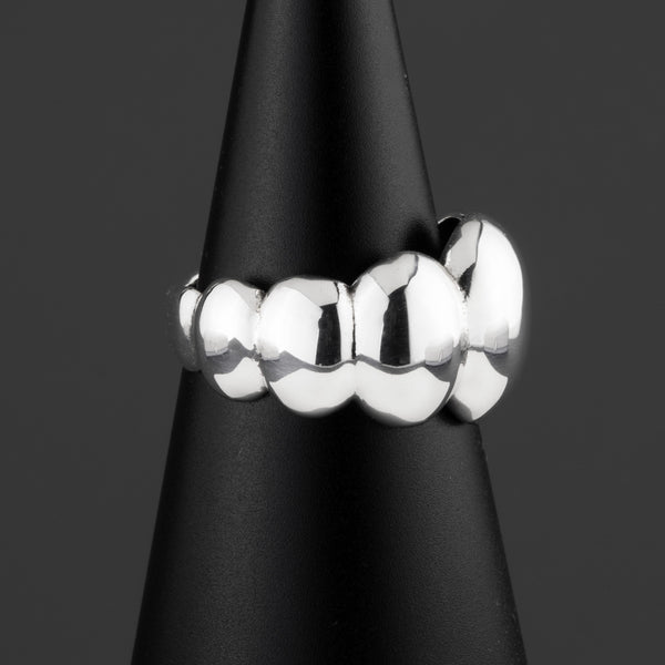 Puffy Sterling Silver Bubble Ring | Sculptural Stylish Silver Ring ...