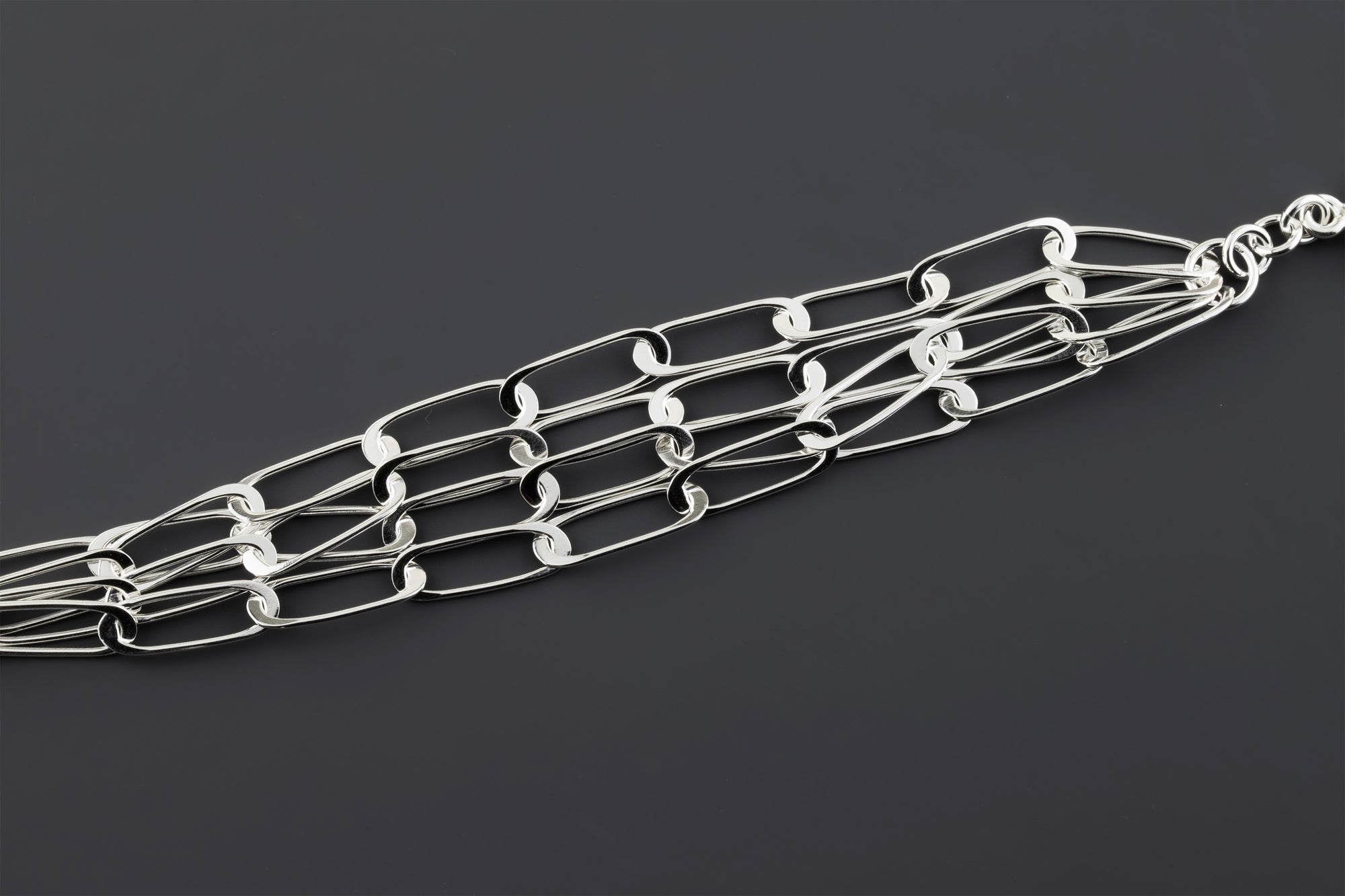Bold Link Sterling Silver Bracelet