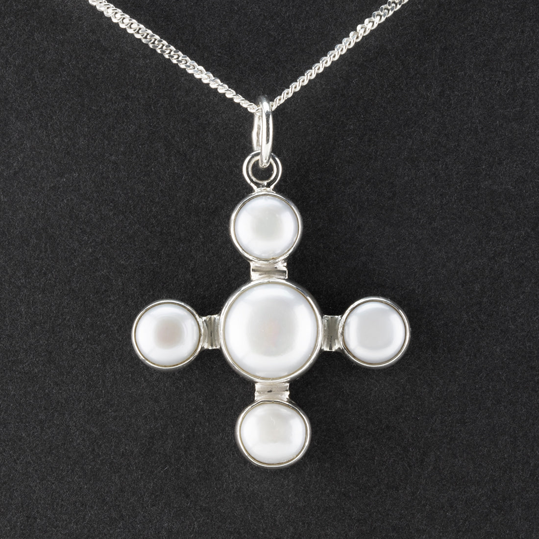 pearl cross pendant