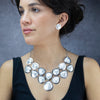 Huge Mother of Pearl Statement Necklace