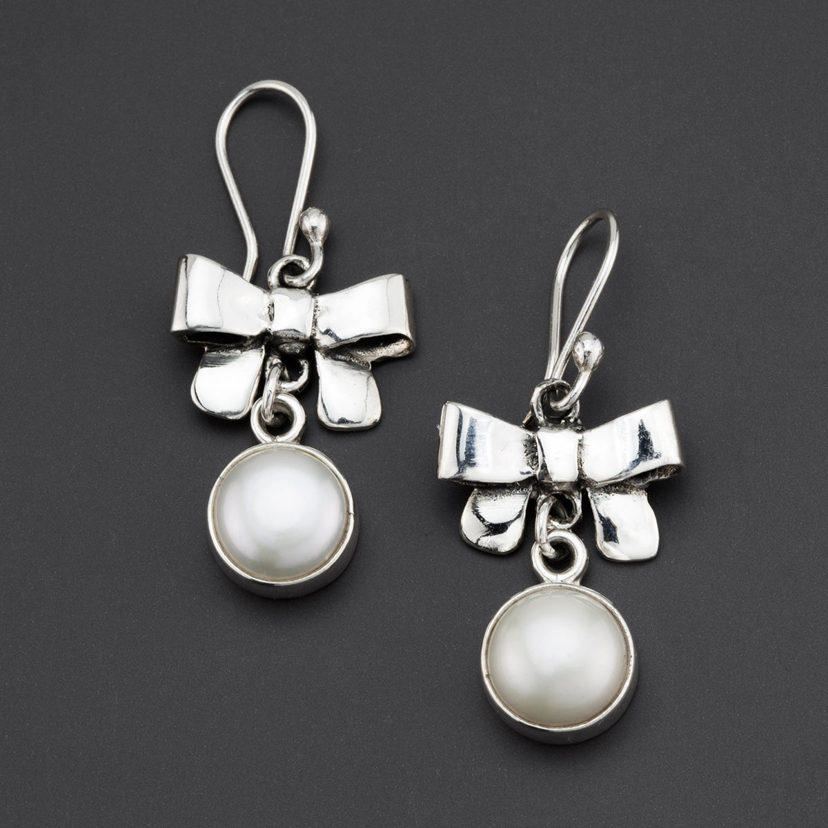 pearlita sterling silver dangle earrings