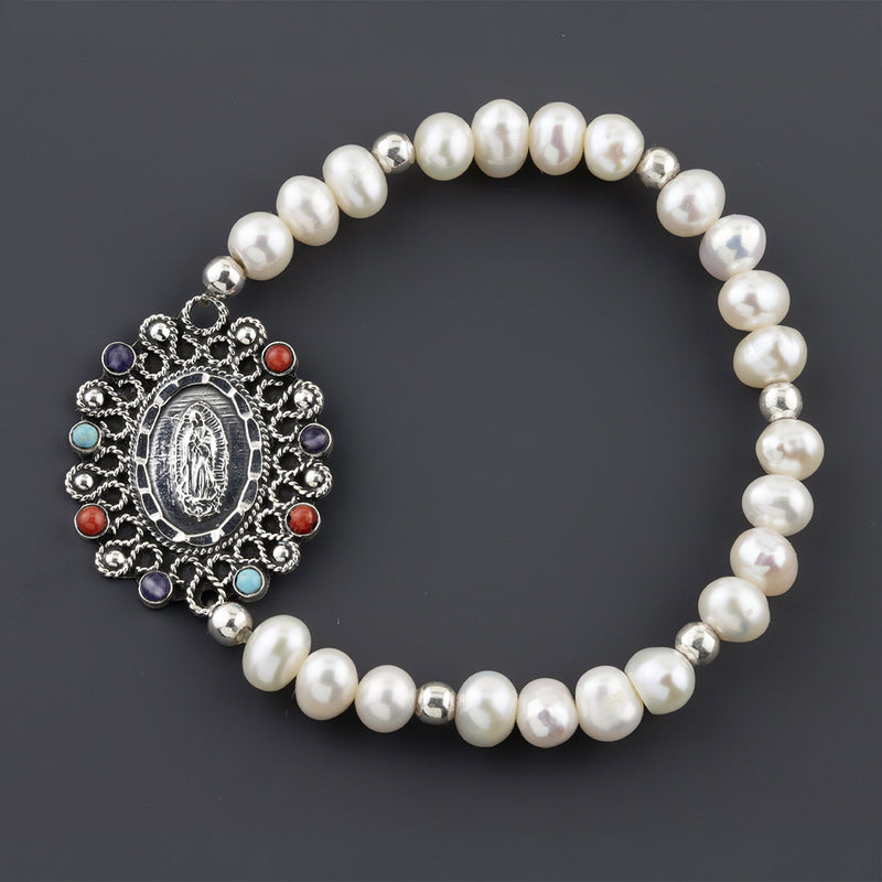 pearls of grace our lady of guadalupe bracelet