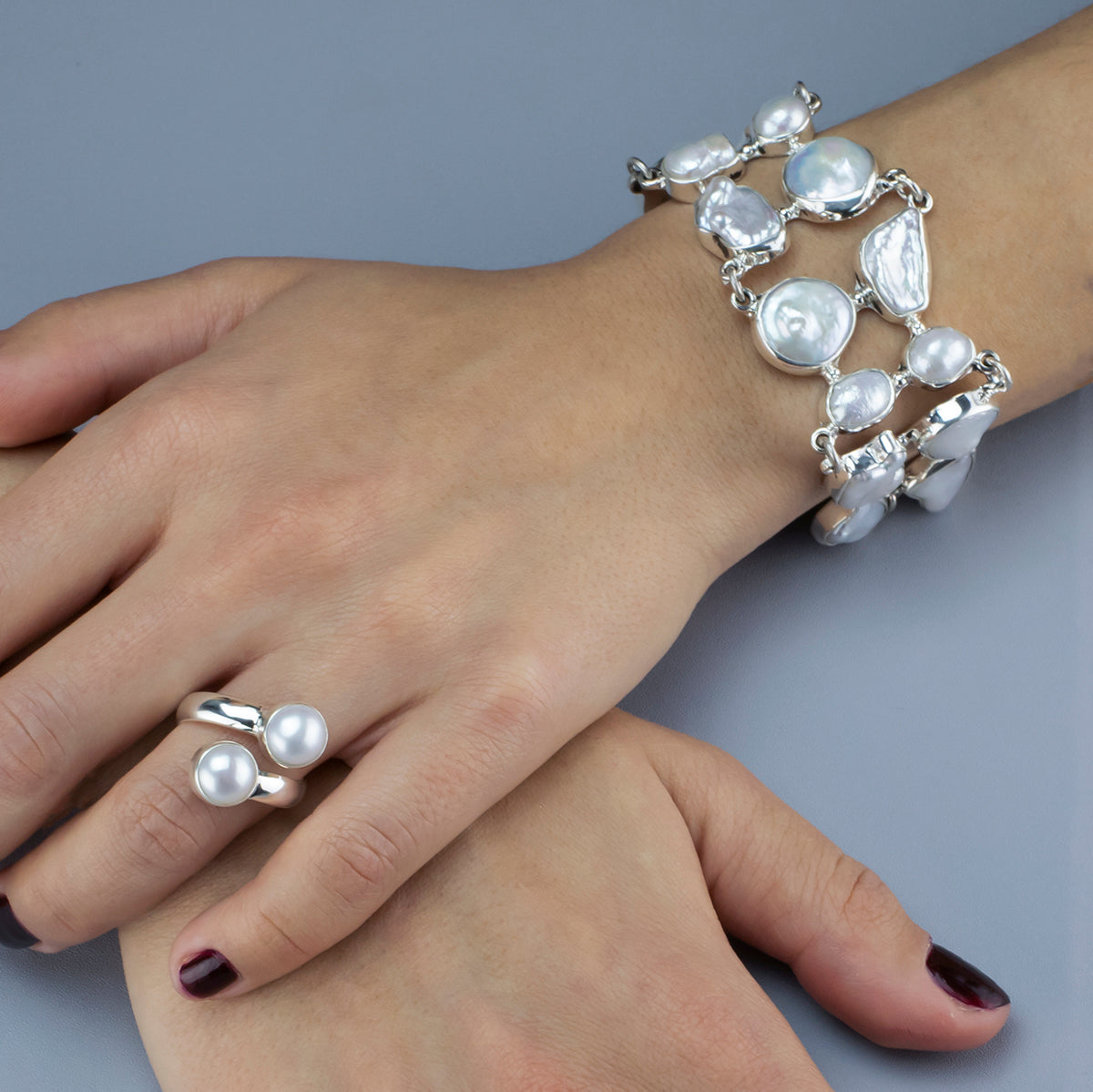 Twice as Nice Pearl Ring