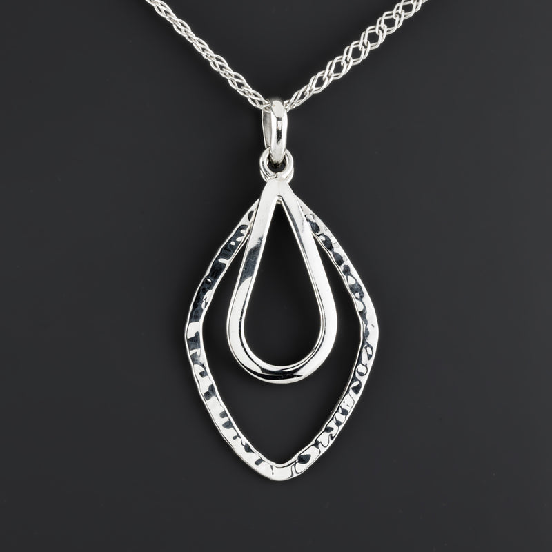 Fluid Frame Sterling Silver Pendant