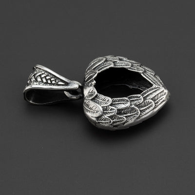 Corazon Alado Mexican Silver Pendant