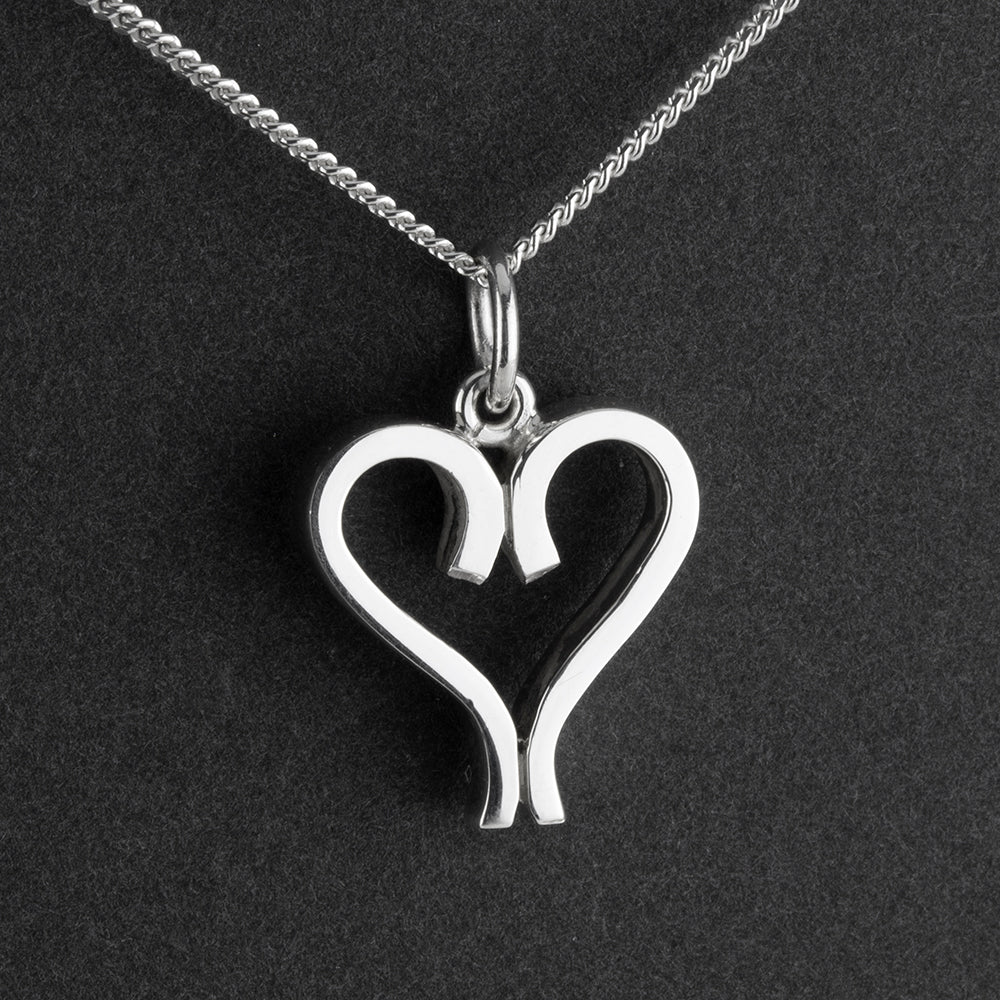 Heartline Sterling Silver Pendant
