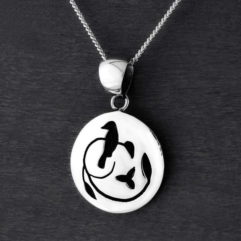 perch perfect sterling silver bird pendant