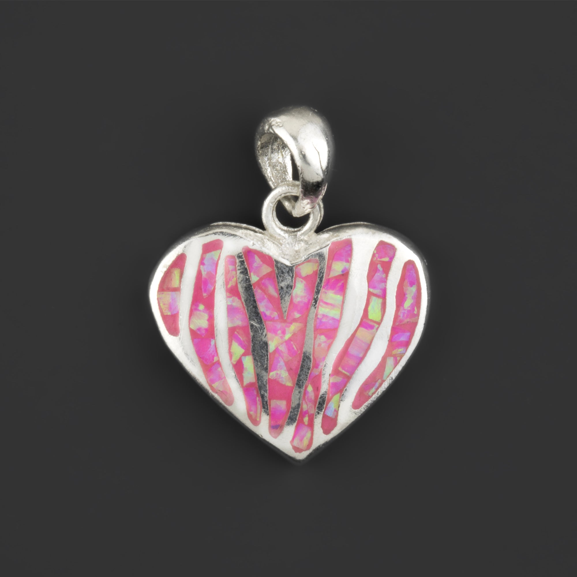 Electric Heart Opal Pendant
