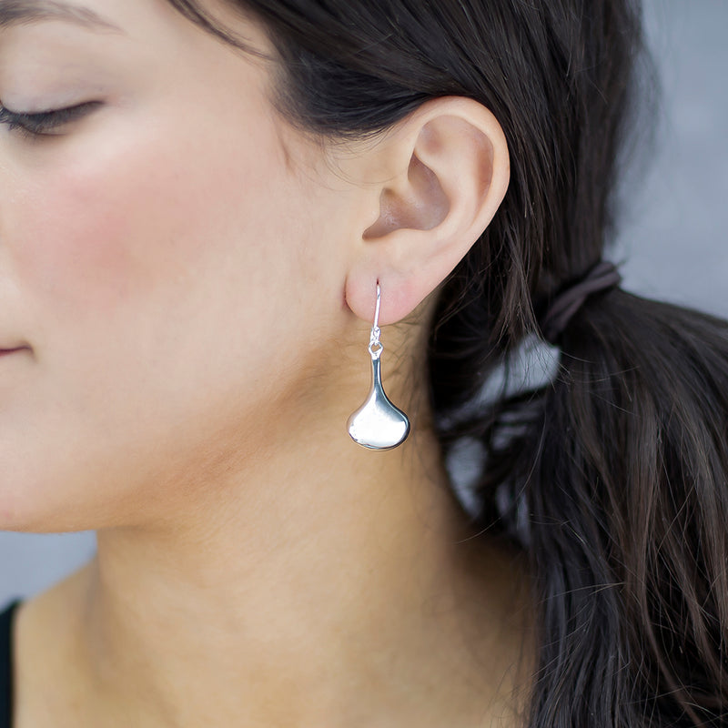 raindrop elegance sterling silver earrings