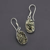 pyrite druzy earrings