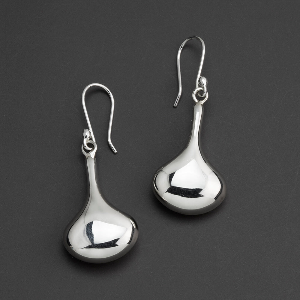 raindrop elegance sterling silver earrings