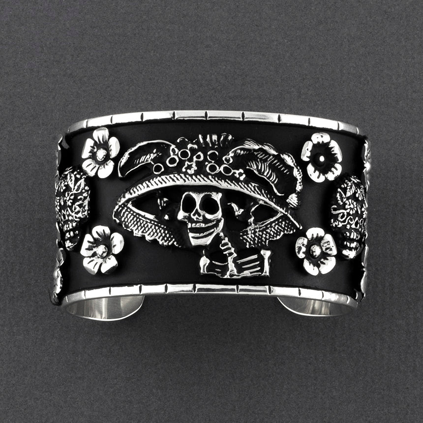 rebel catrina Mexican silver bracelet