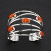 Sterling Silver and Australian Opal Cuff Bracelet