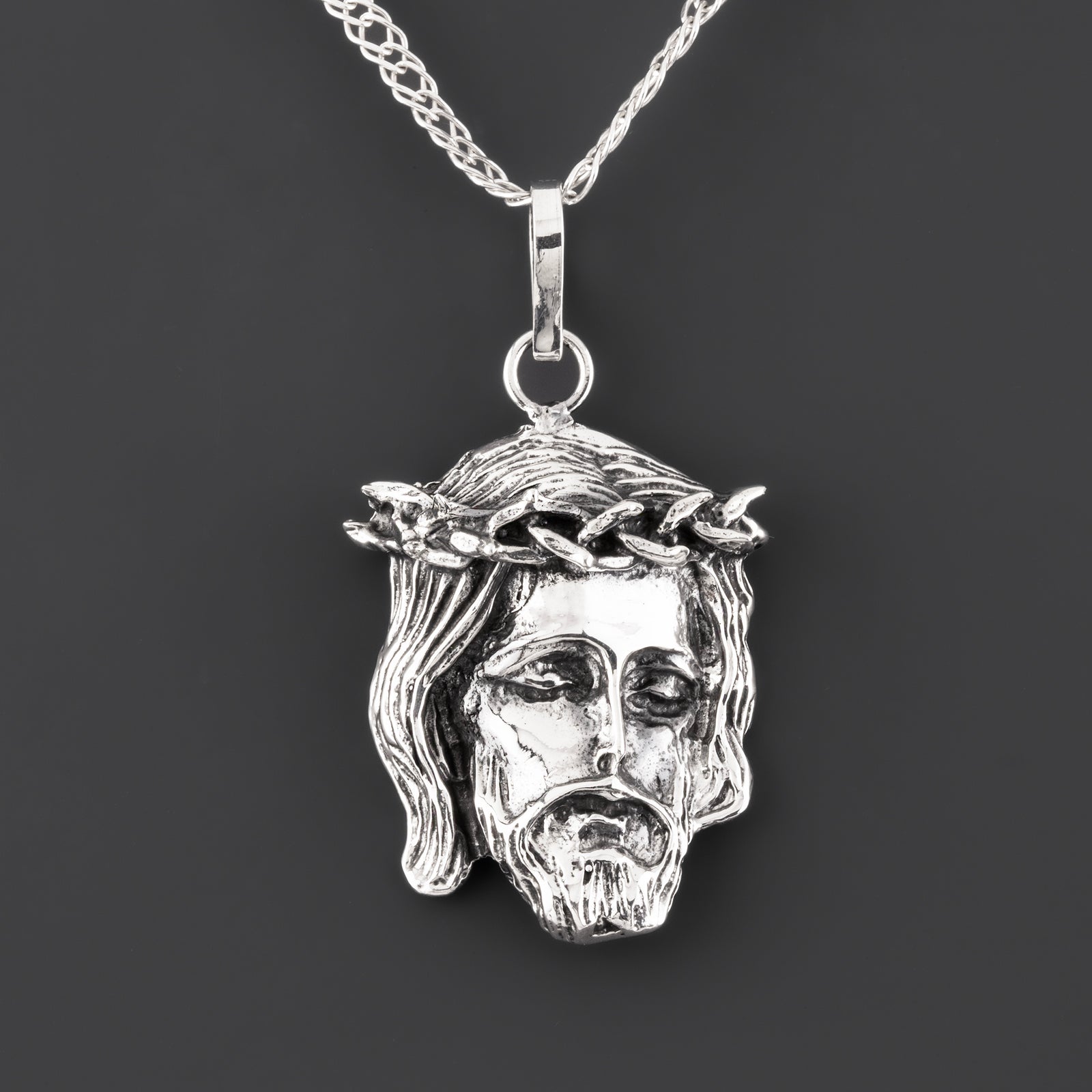 redentor Mexican silver pendant