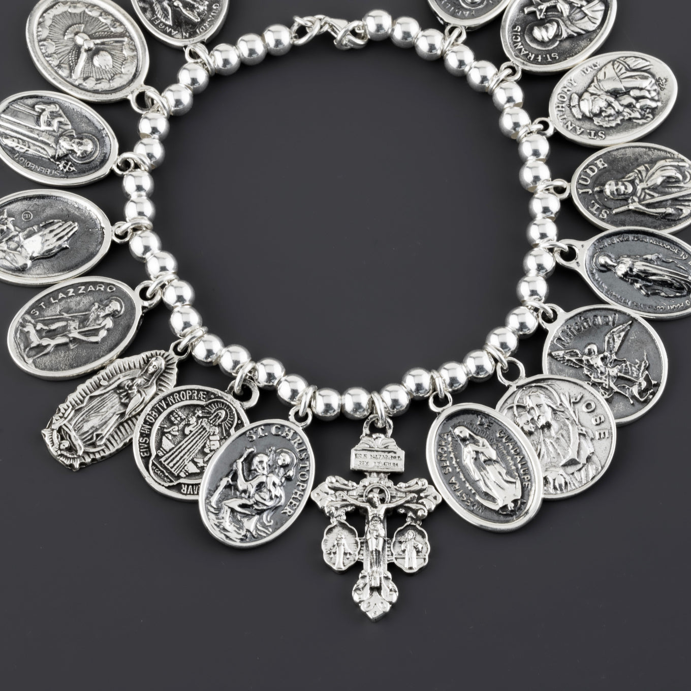 religious charm bracelet
