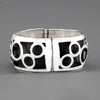 retro chic hinged bangle bracelet