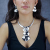 Ripple Trio Sterling Silver Statement Earrings