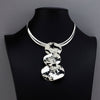 ripple trio large sterling silver pendant