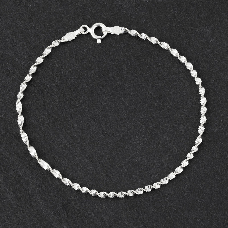 Dainty Sterling Silver Chain Bracelet