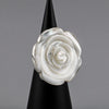 rosa blanca mother of pearl ring