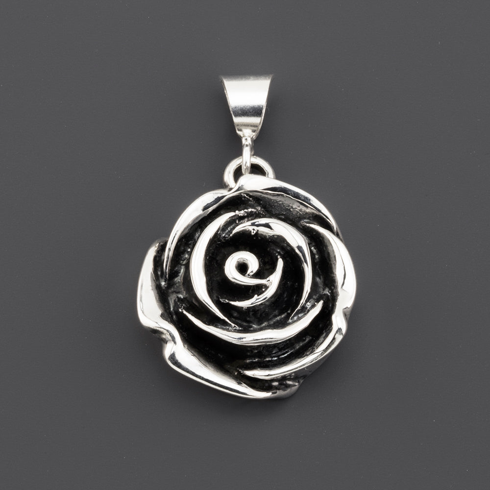 rosa Mexican silver pendant