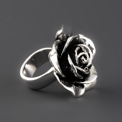 Wild Rose Chunky Silver Ring