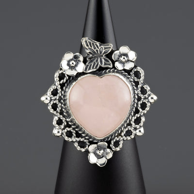 Blushing Heart Ring