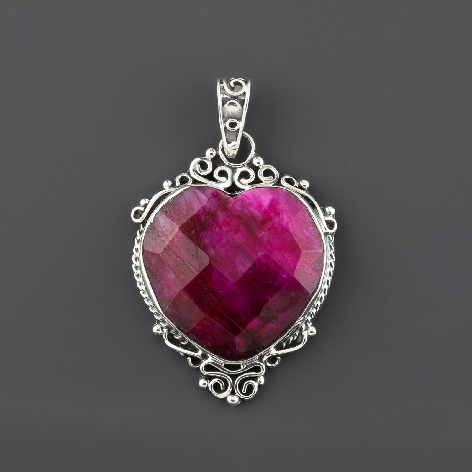 Ruby Heart Pendant