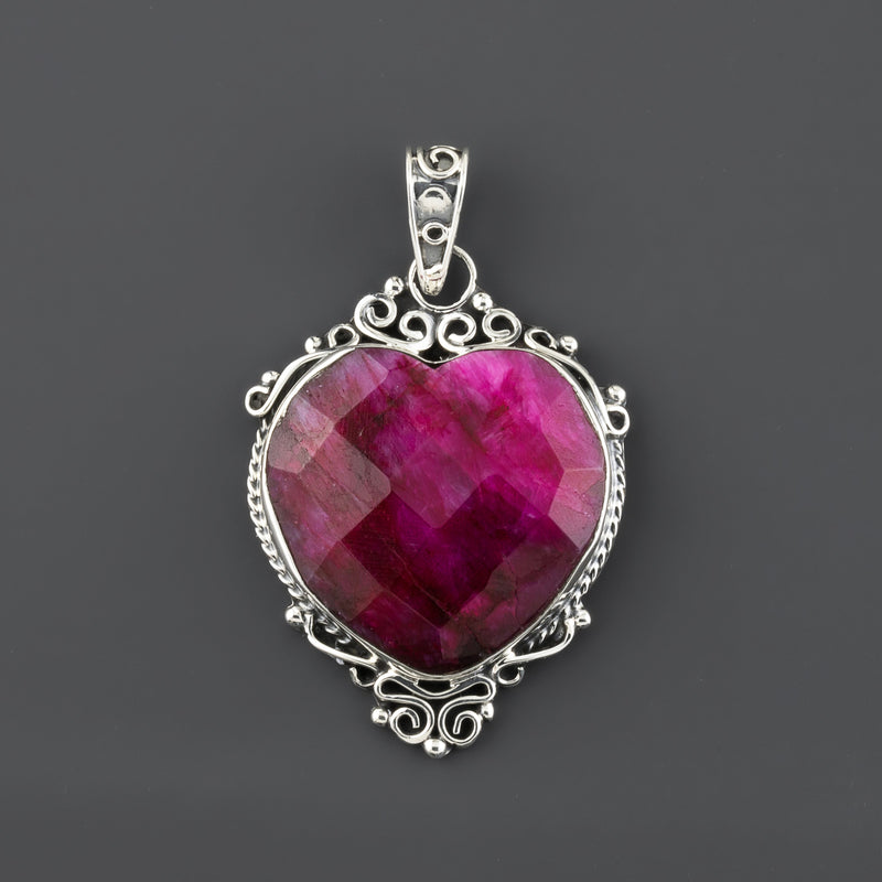 Ruby Heart Pendant